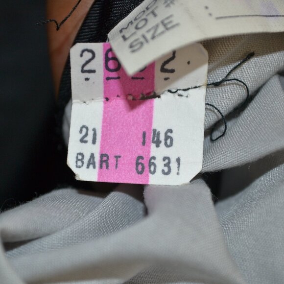 Peter Kent Pinstriped Mens Blazer Sport Jacket 3 Pockets Black Made In Italy - Picture 7 of 8